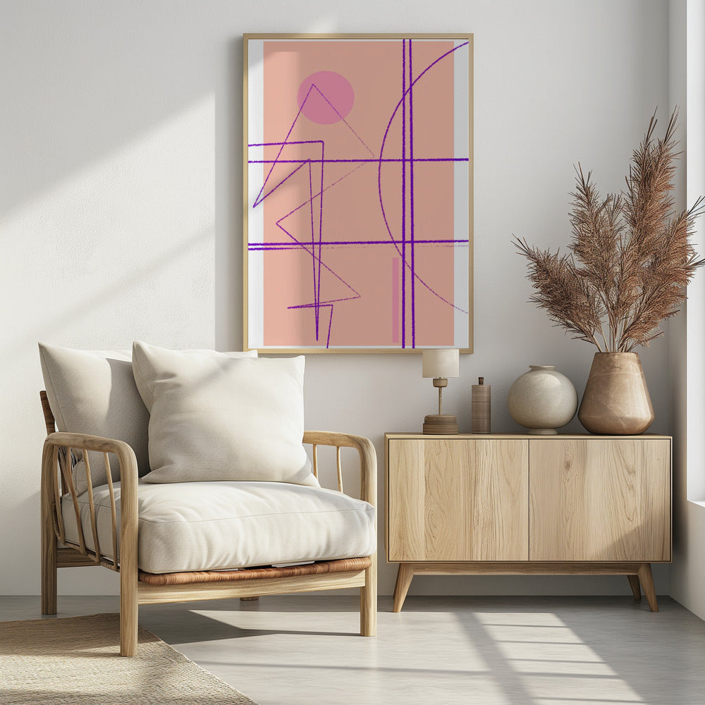 Angular Lines No 14 Poster